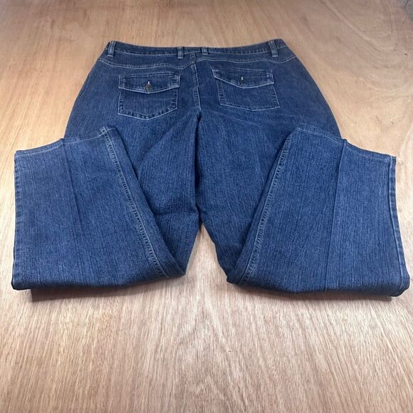 Cato Premium Women’s 18WP Jeans Stretch Blue Denim Bootcut - Picture 2 of 6